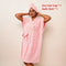 Peignoir femme absorbant rose