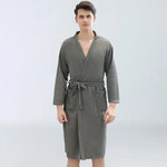 Men's honeycomb bathrobe - Vignette | Ava-Paris