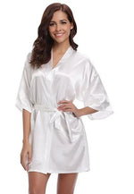 Peignoir satin femme - Vignette | Ava-Paris
