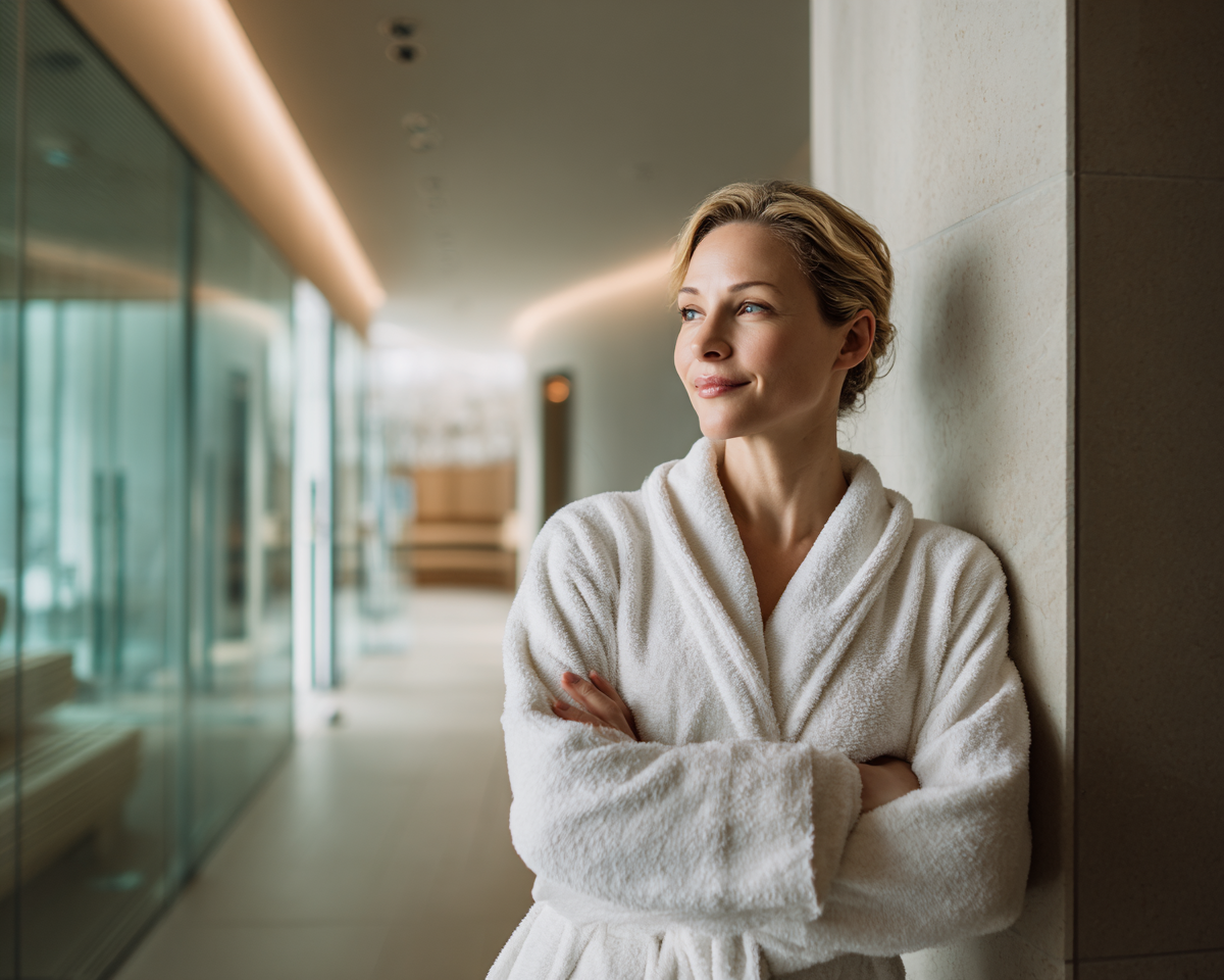 Peignoir femme éponge