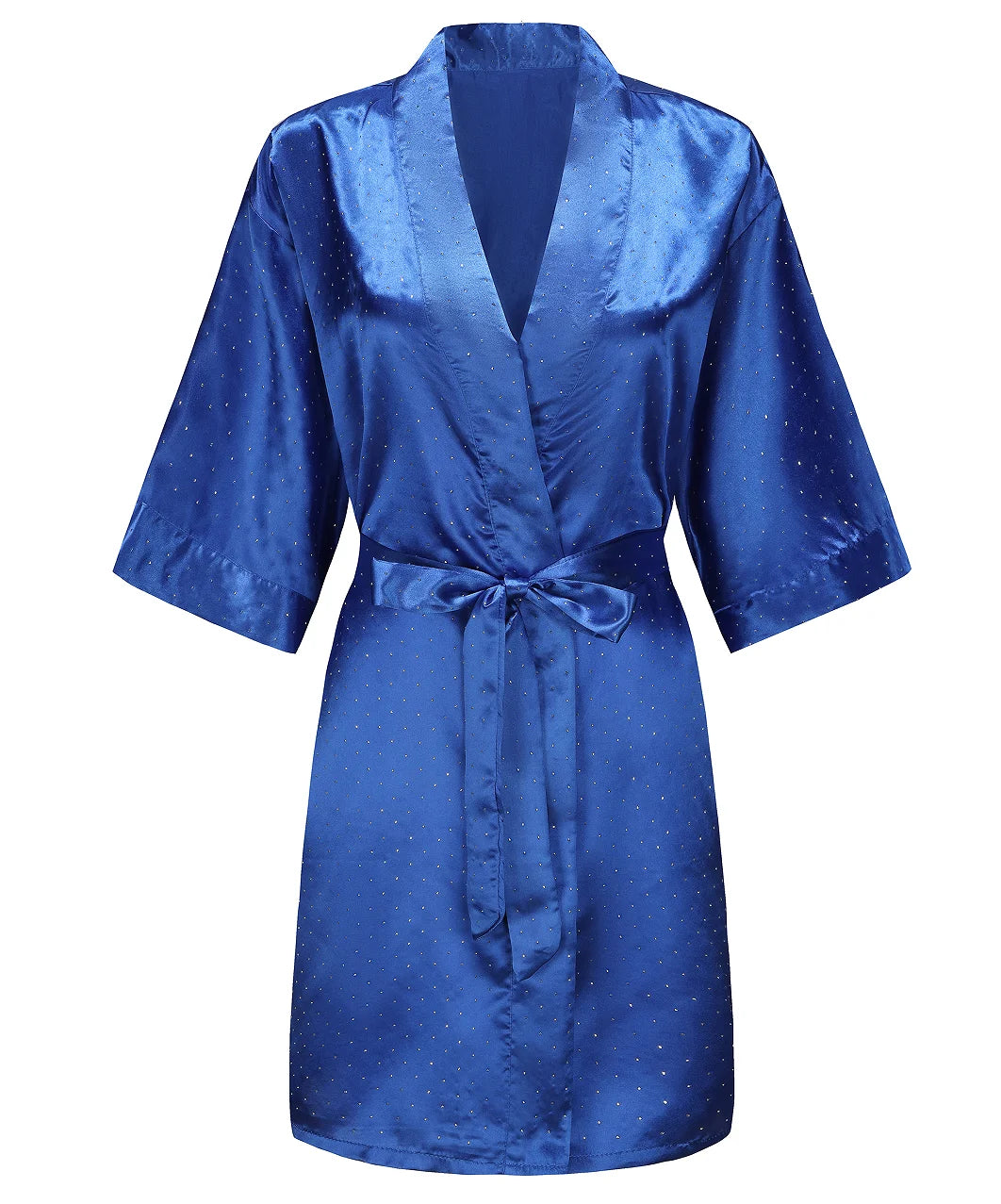 Peignoir accueil client bleu vif