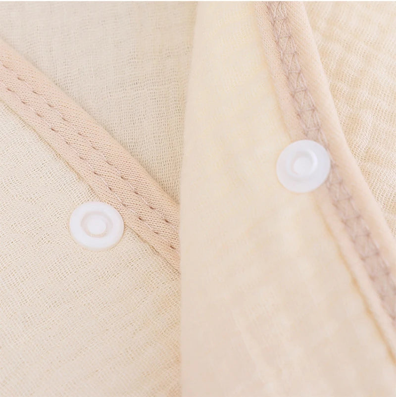 Peignoir bébé coton détail