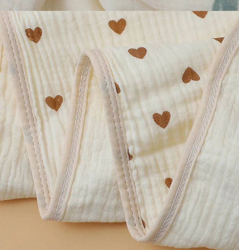 Peignoir bébé coton détail 2