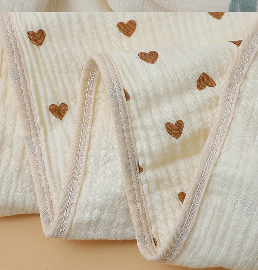 Peignoir bébé coton détail 2