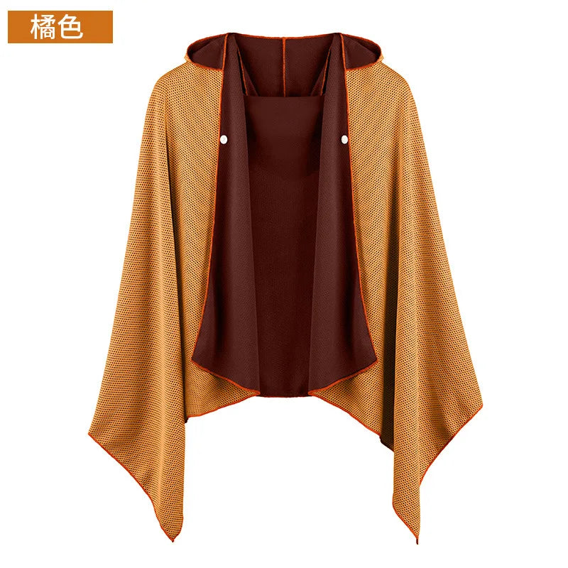 Peignoir camping orange