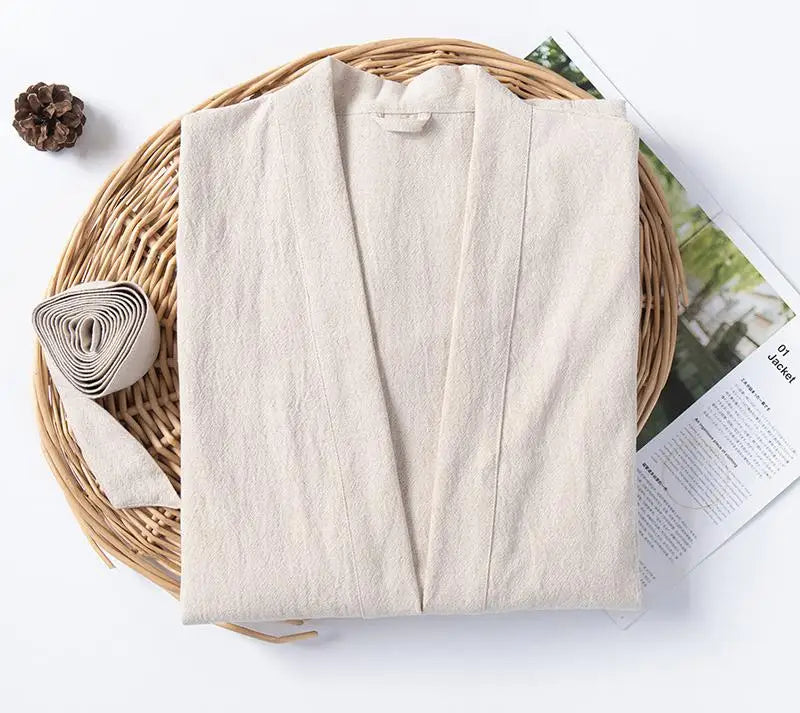 Peignoir écologique lin