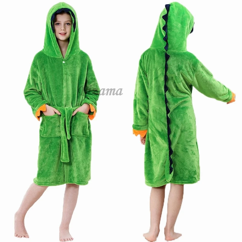 Peignoir enfant doux tortue