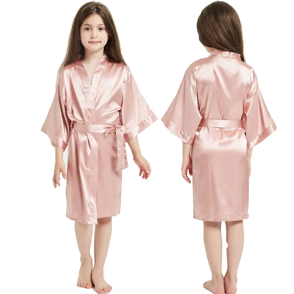 Peignoir enfant été beige