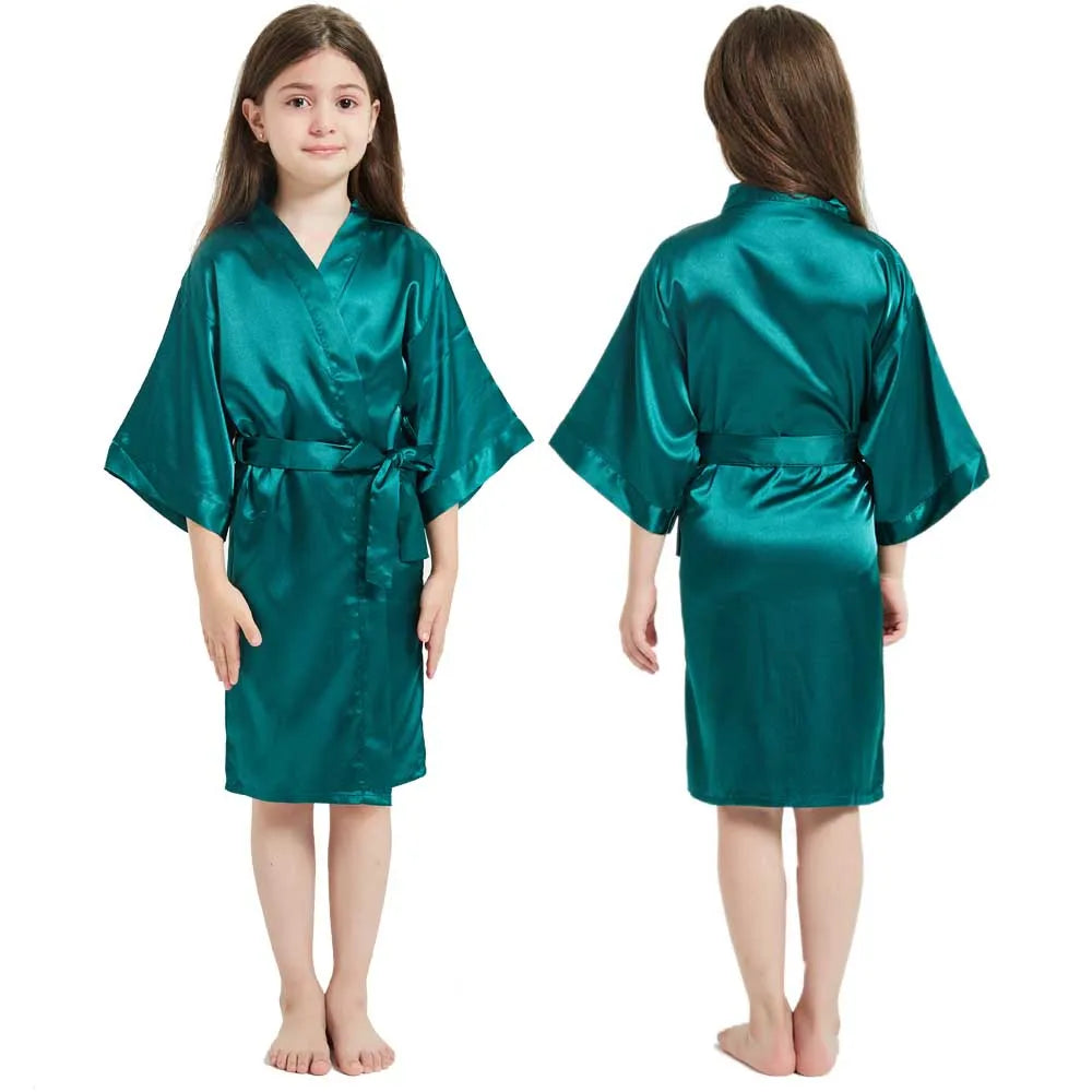 Peignoir enfant été vert