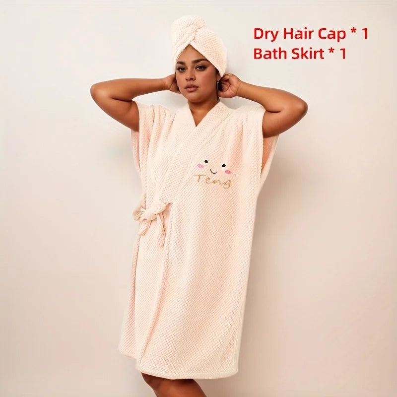 Peignoir femme absorbant beige