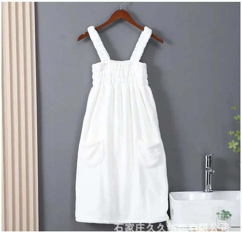 Peignoir hammam blanc