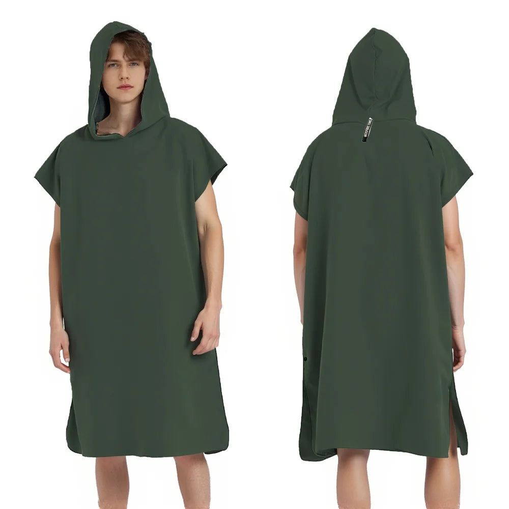 Peignoir homme piscine kaki