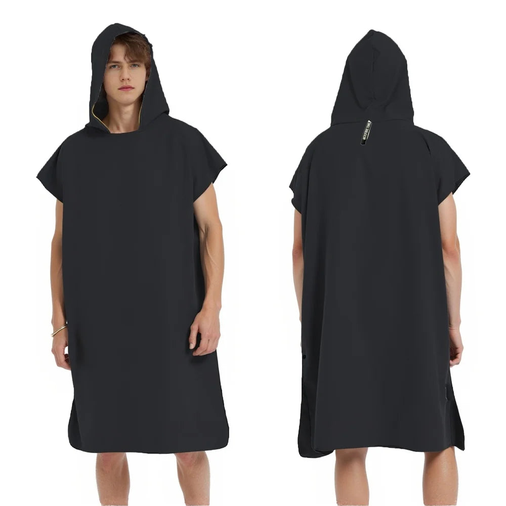 Peignoir homme piscine noir