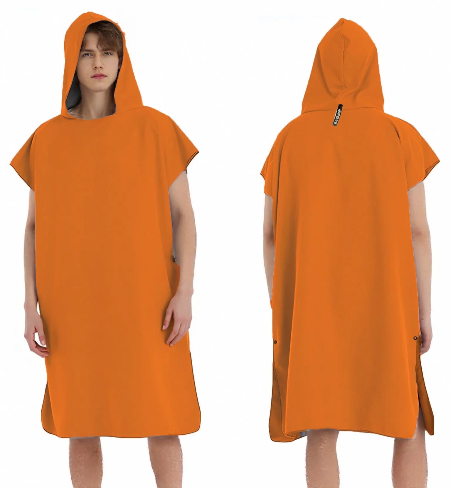 Peignoir homme piscine orange