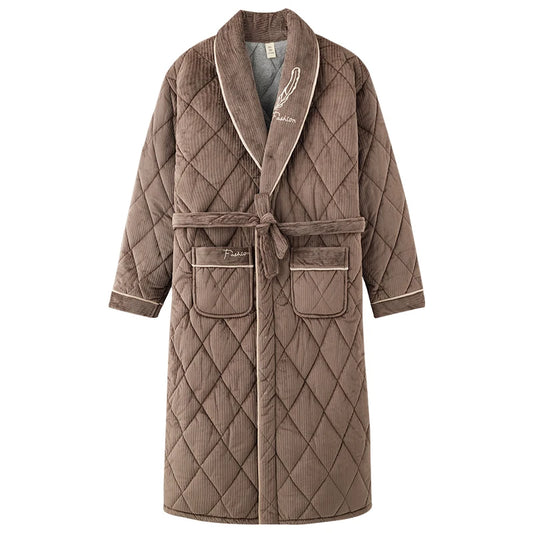 Peignoir homme velours 1