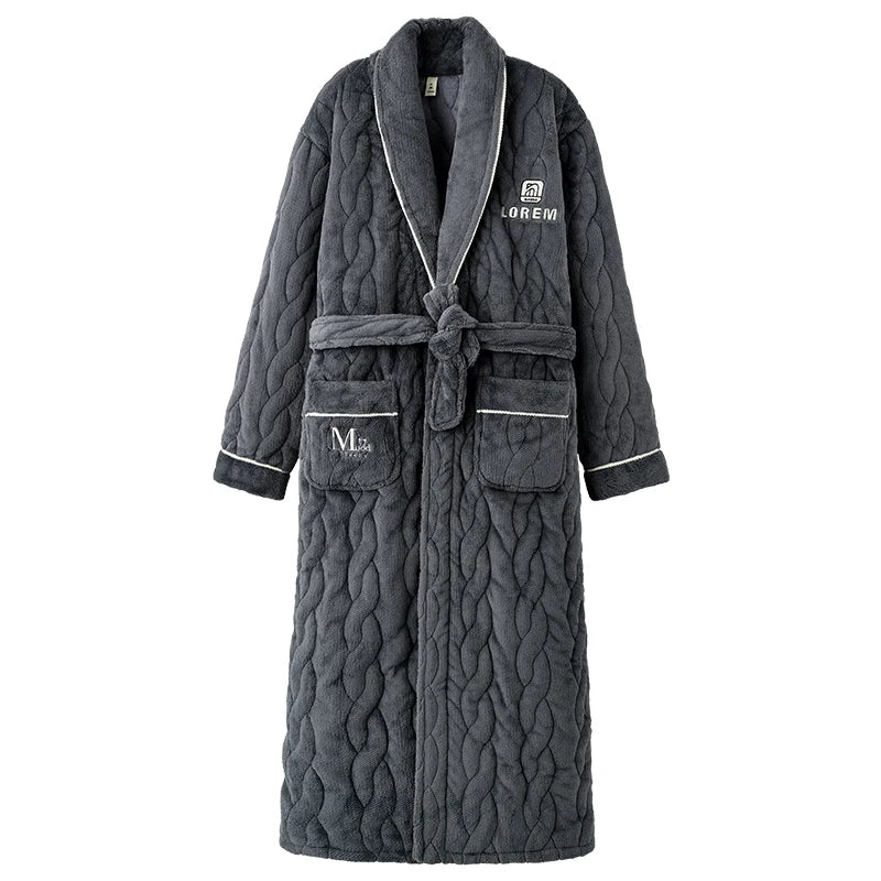 Peignoir homme velours 3