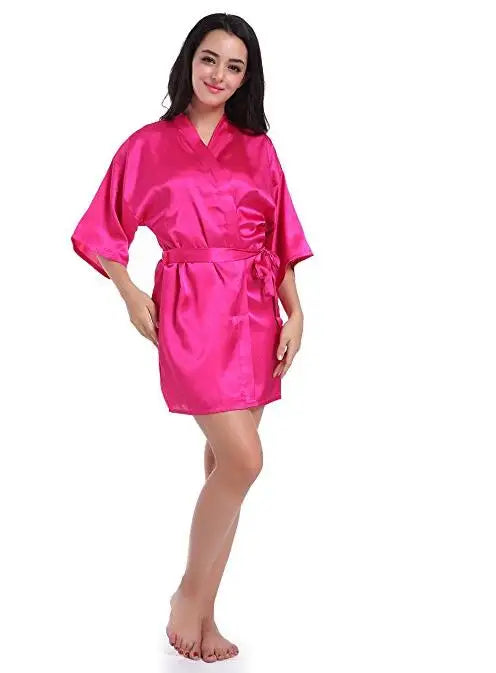 Peignoir léger femme fuschia