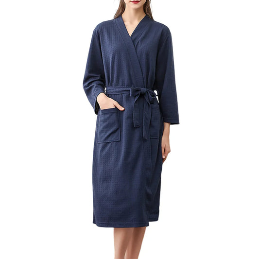 Peignoir léger marine