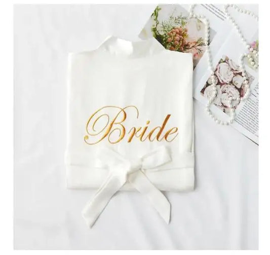 Peignoir mariage blanc