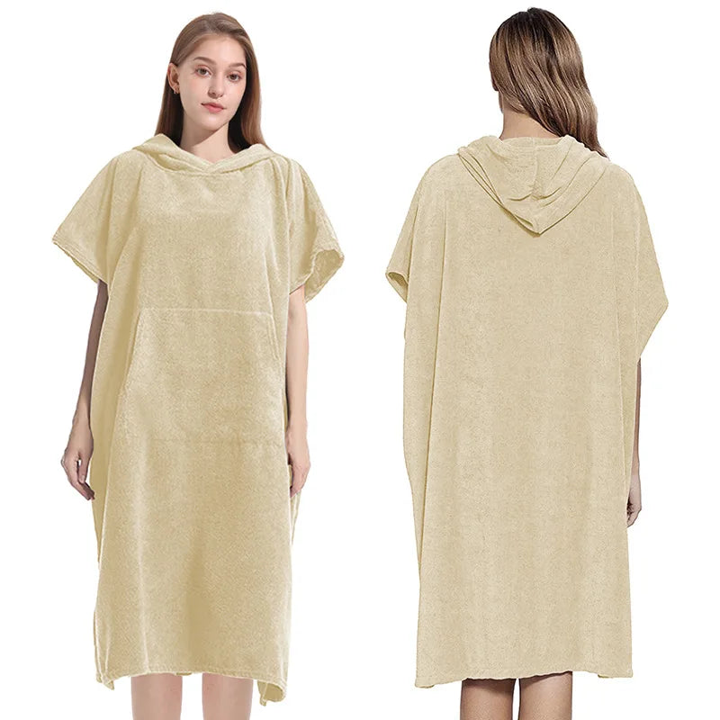 Peignoir natation homme beige