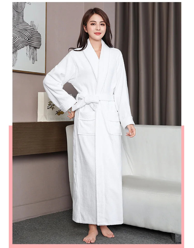 Peignoir thalasso blanc