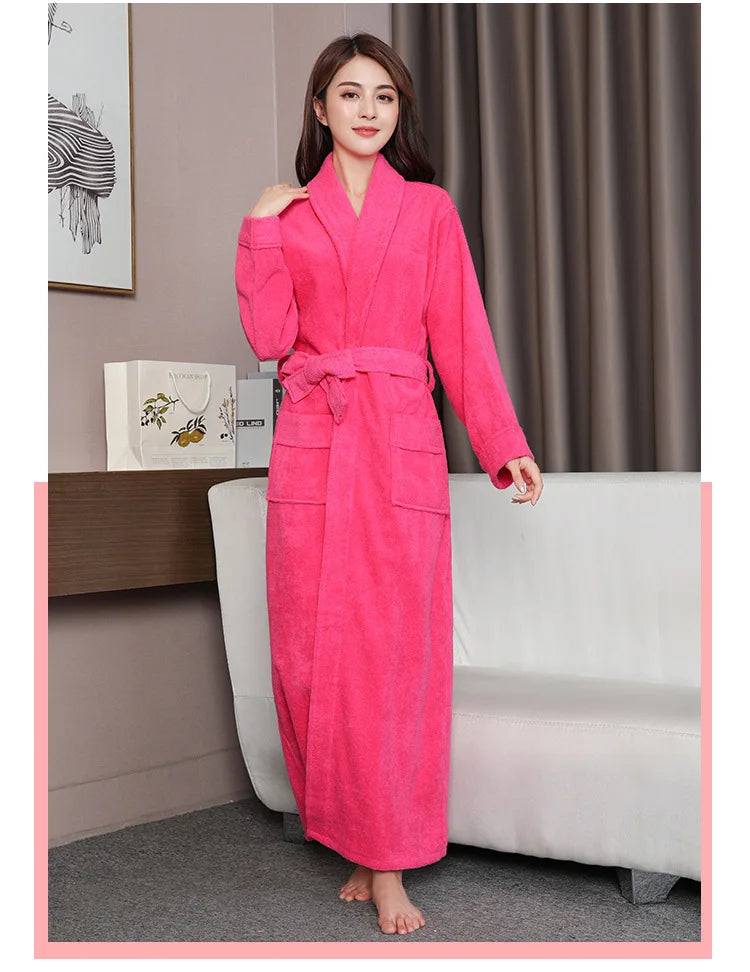 Peignoir thalasso fuschia