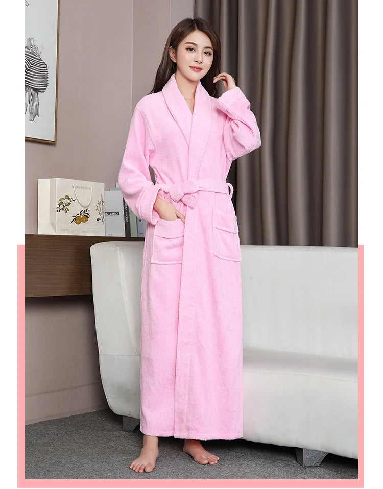 Peignoir thalasso rose