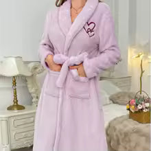 Peignoir chaud polaire