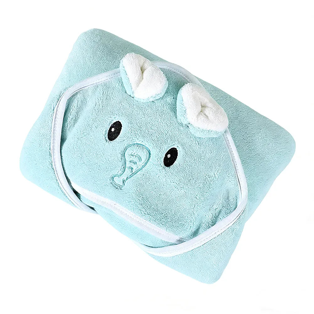 Peignoir bébé à capuche