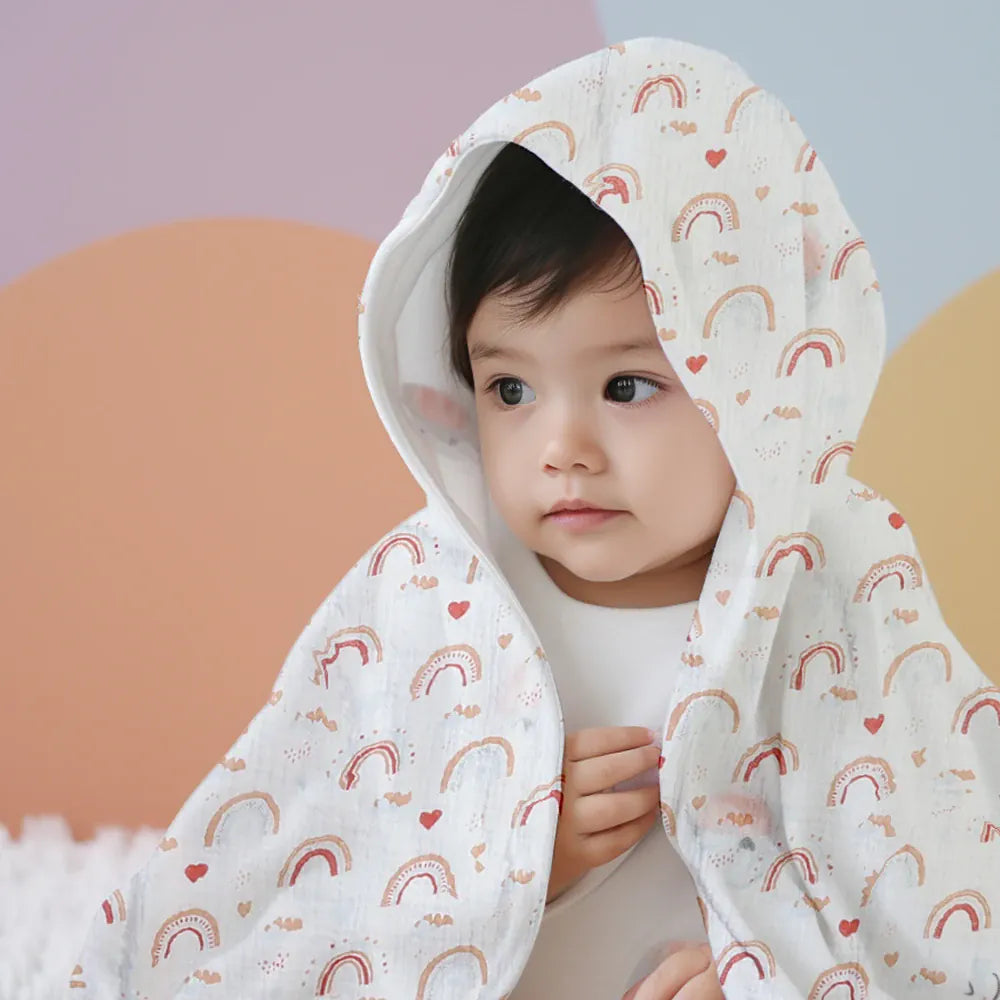 Peignoir bébé éponge