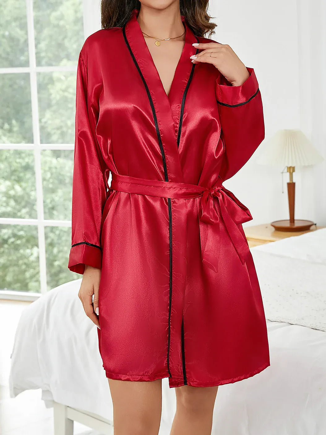 Peignoir court femme