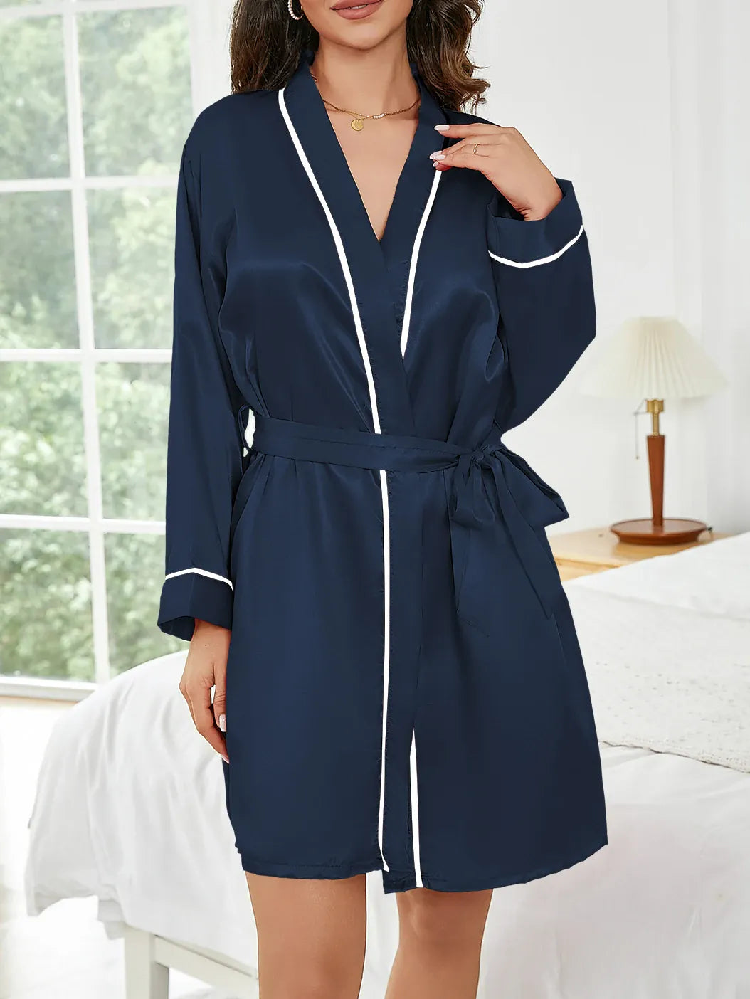 Peignoir court femme