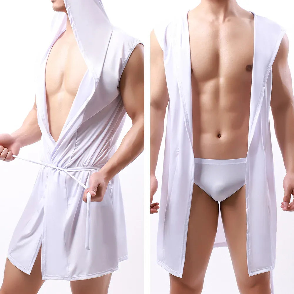 Peignoir court homme