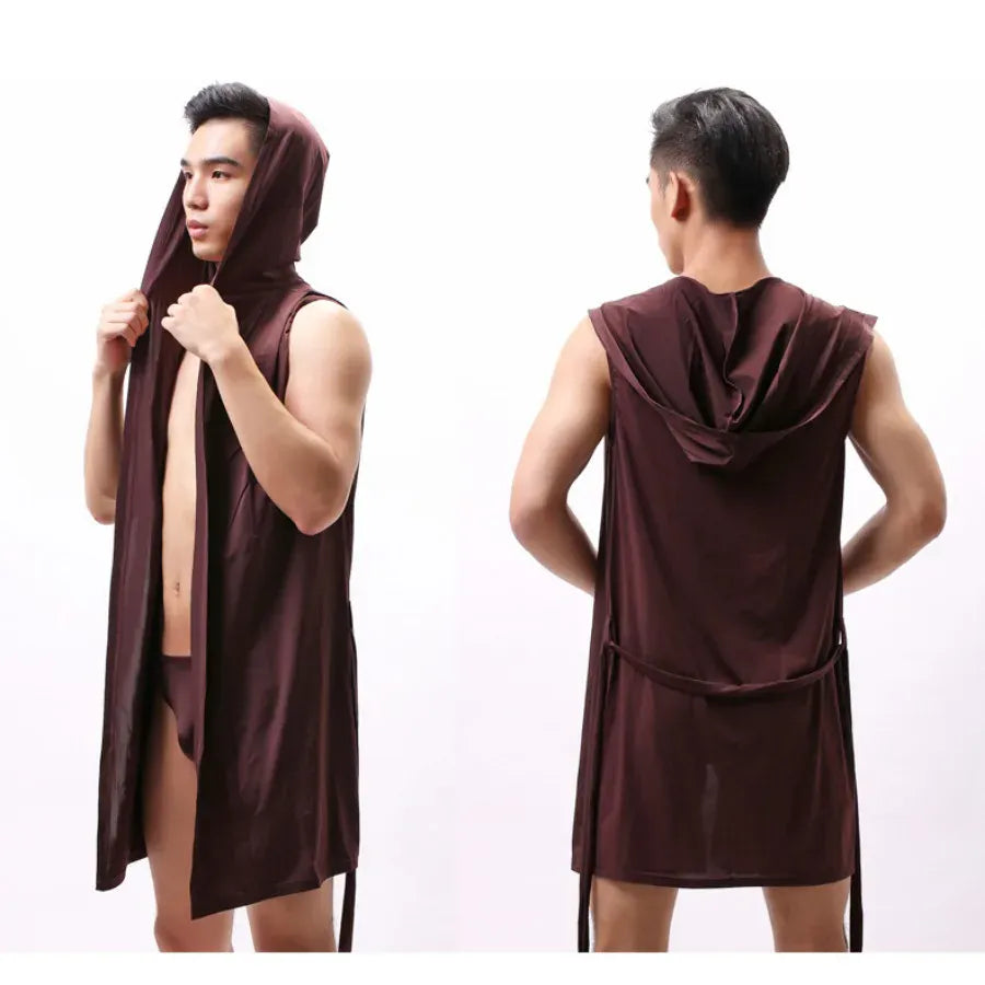 Peignoir court homme