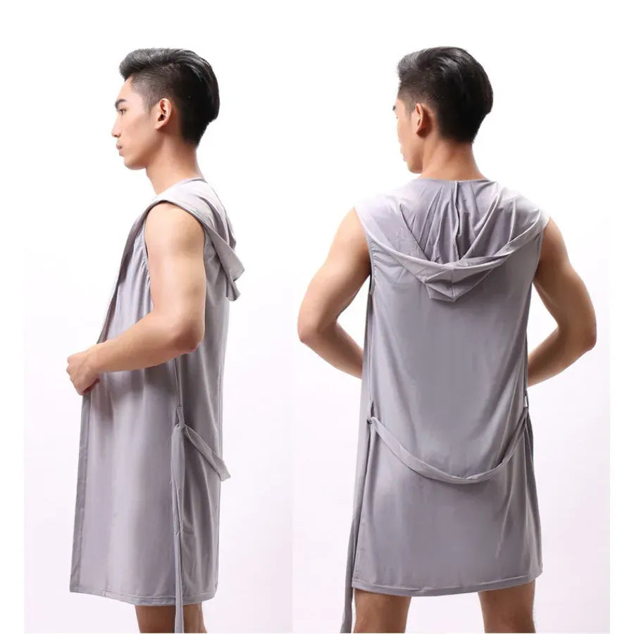Peignoir court homme