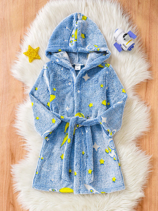 Peignoir enfant à capuche
