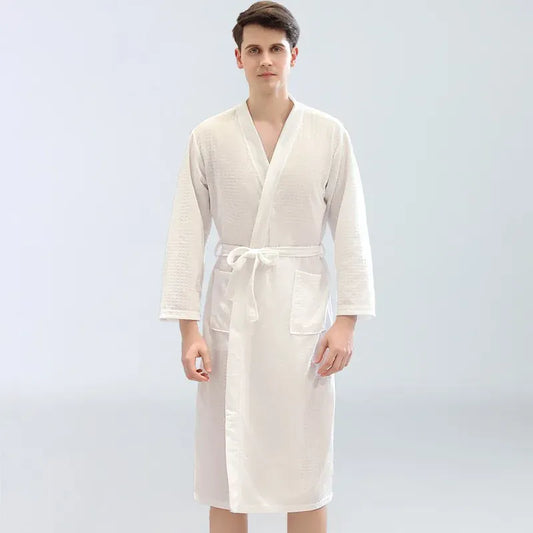 Peignoir homme nid d'abeille