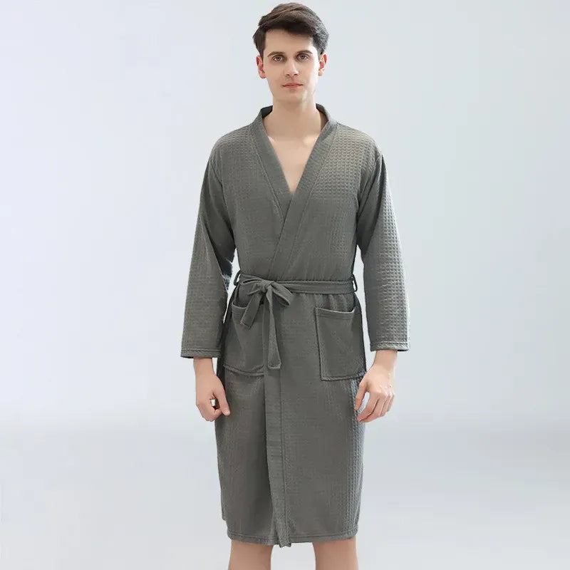 Peignoir homme nid d'abeille