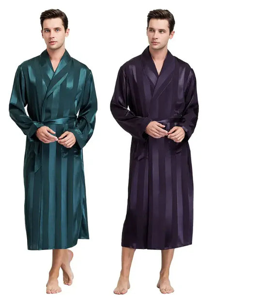 Peignoir homme satin
