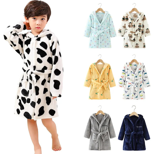 Peignoir polaire enfant