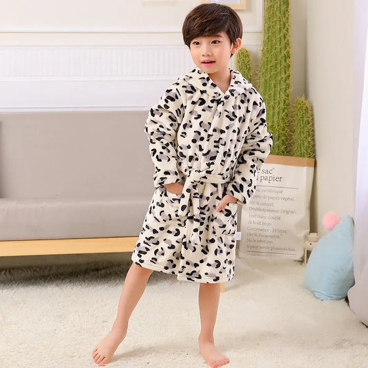 Peignoir polaire enfant