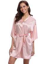 Peignoir satin femme - Vignette | Ava-Paris