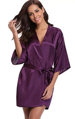 Peignoir satin femme - Vignette | Ava-Paris