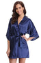 Peignoir satin femme