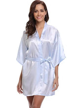Peignoir satin femme - Vignette | Ava-Paris