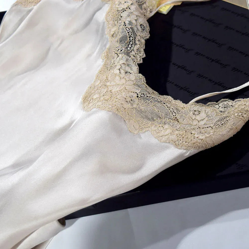 Peignoir soie femme
