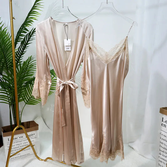 Peignoir soie femme