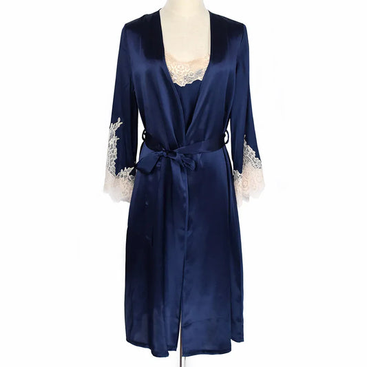 Peignoir soie femme