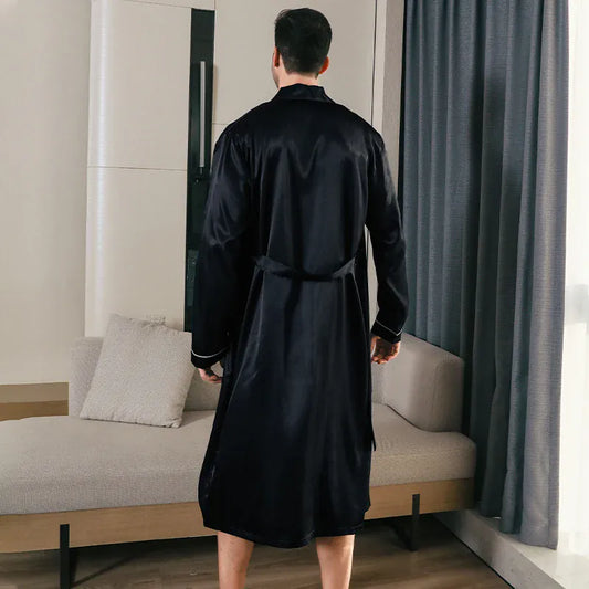 Peignoir soie homme
